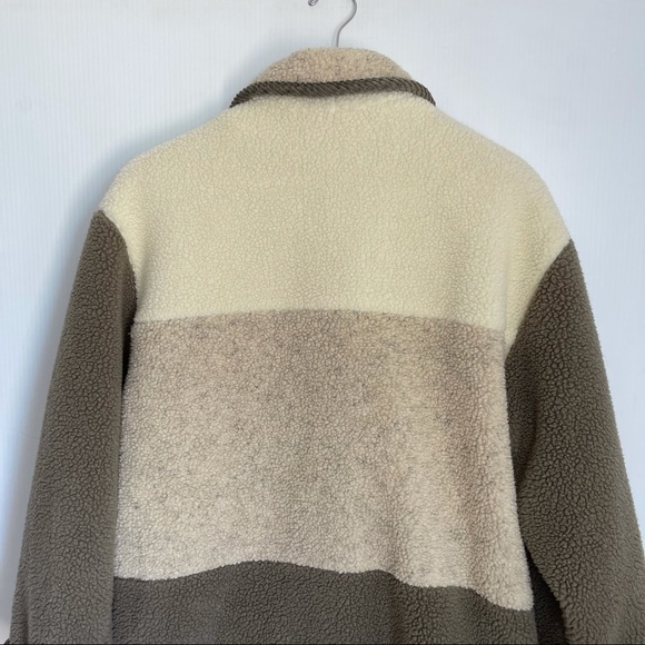 Sandro Paris Sherpa Button Front Coat - Picture 9 of 14